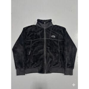 The North Face Oso Fleece Jacket Womens Medium Black Full Zip Mock Neck